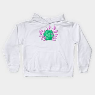 Green d20 Kids Hoodie